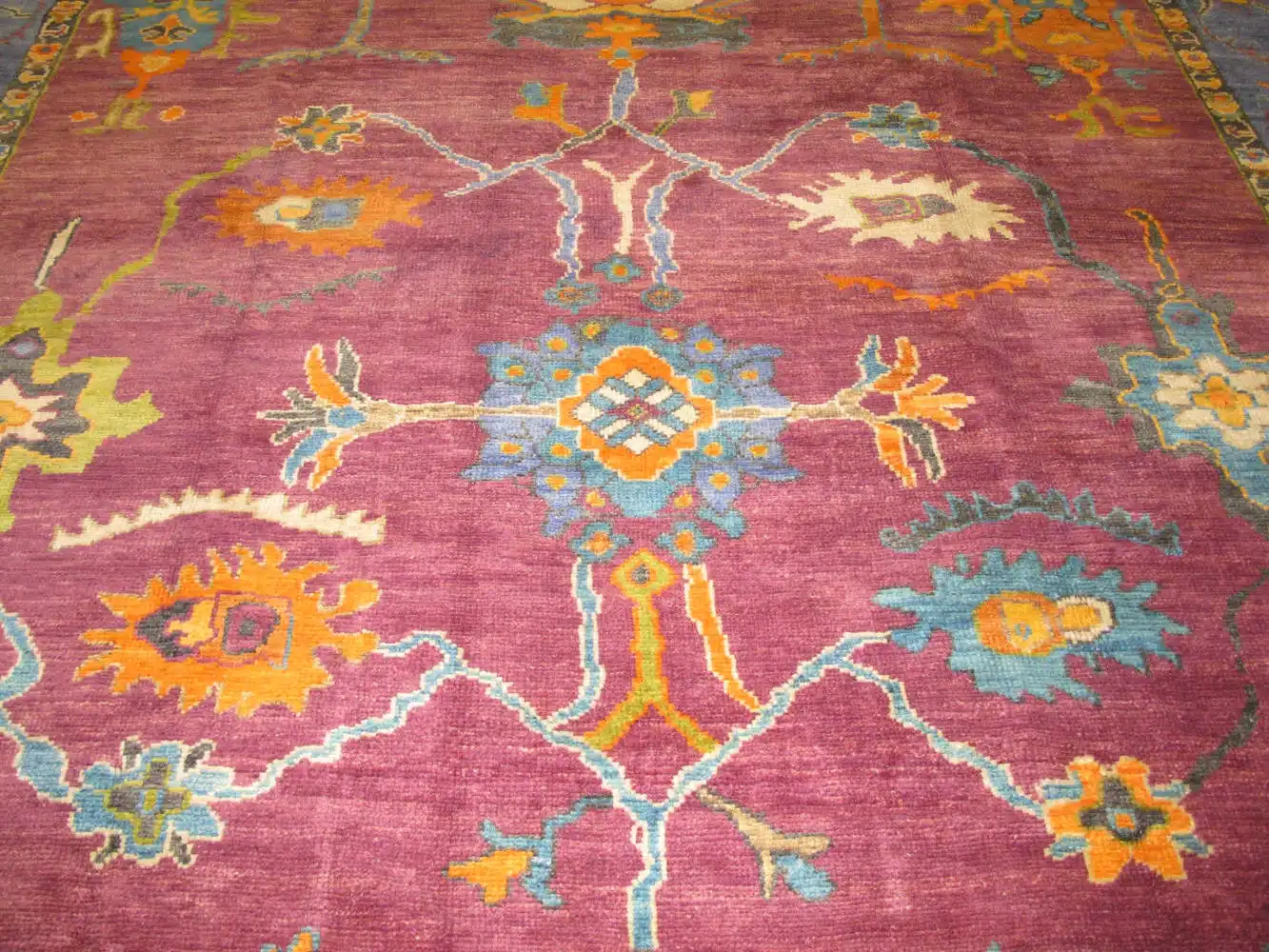 10' x 12' Terracotta Fine Hand-Knotted Turkish Oushak Rug – Transitional Wool - Image 4