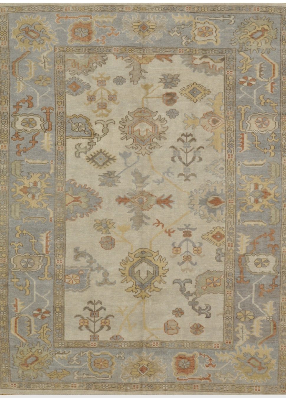 Room Size Hand Knotted Oushak Rug