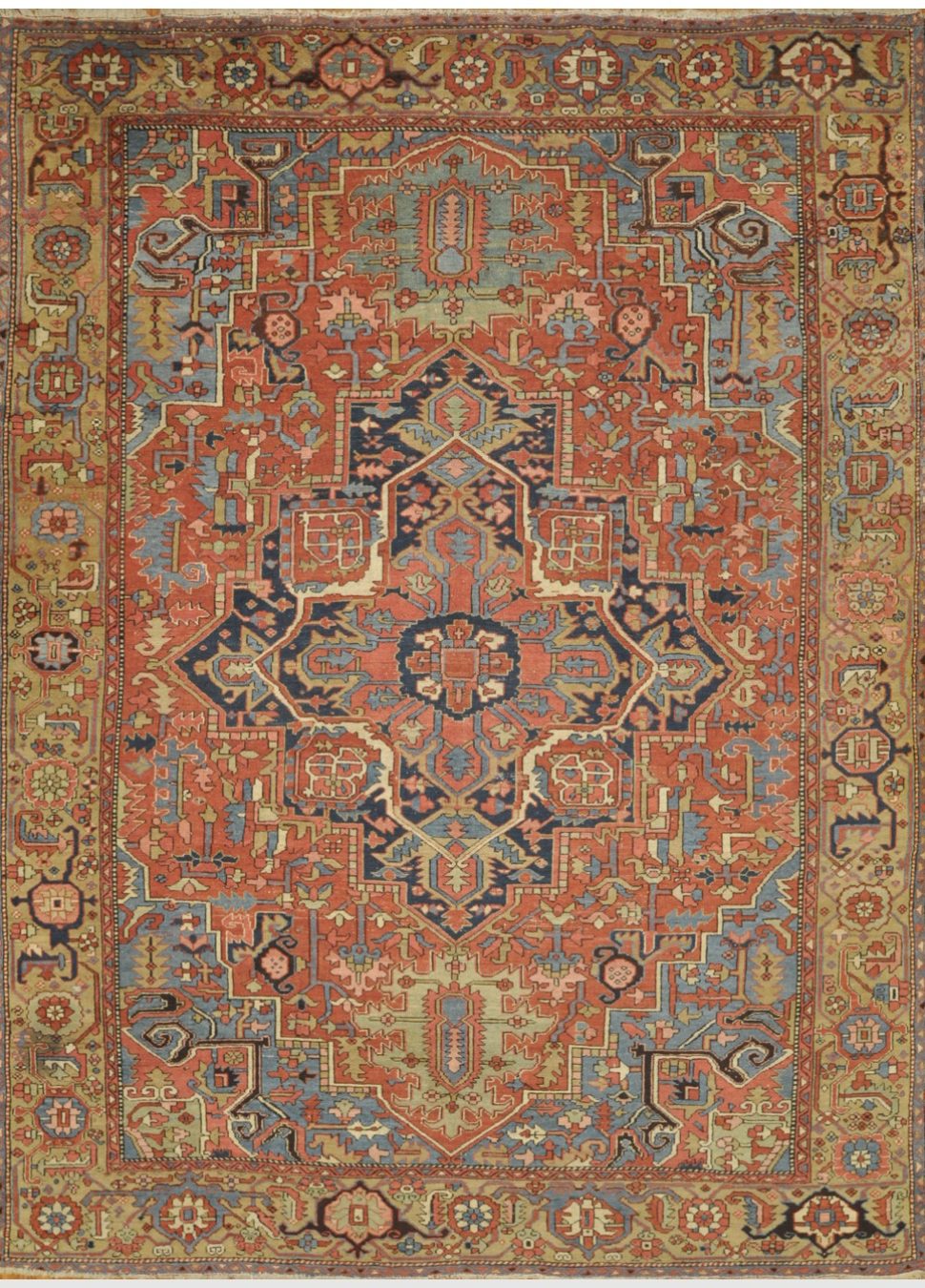 Antique Persian Heriz Rug