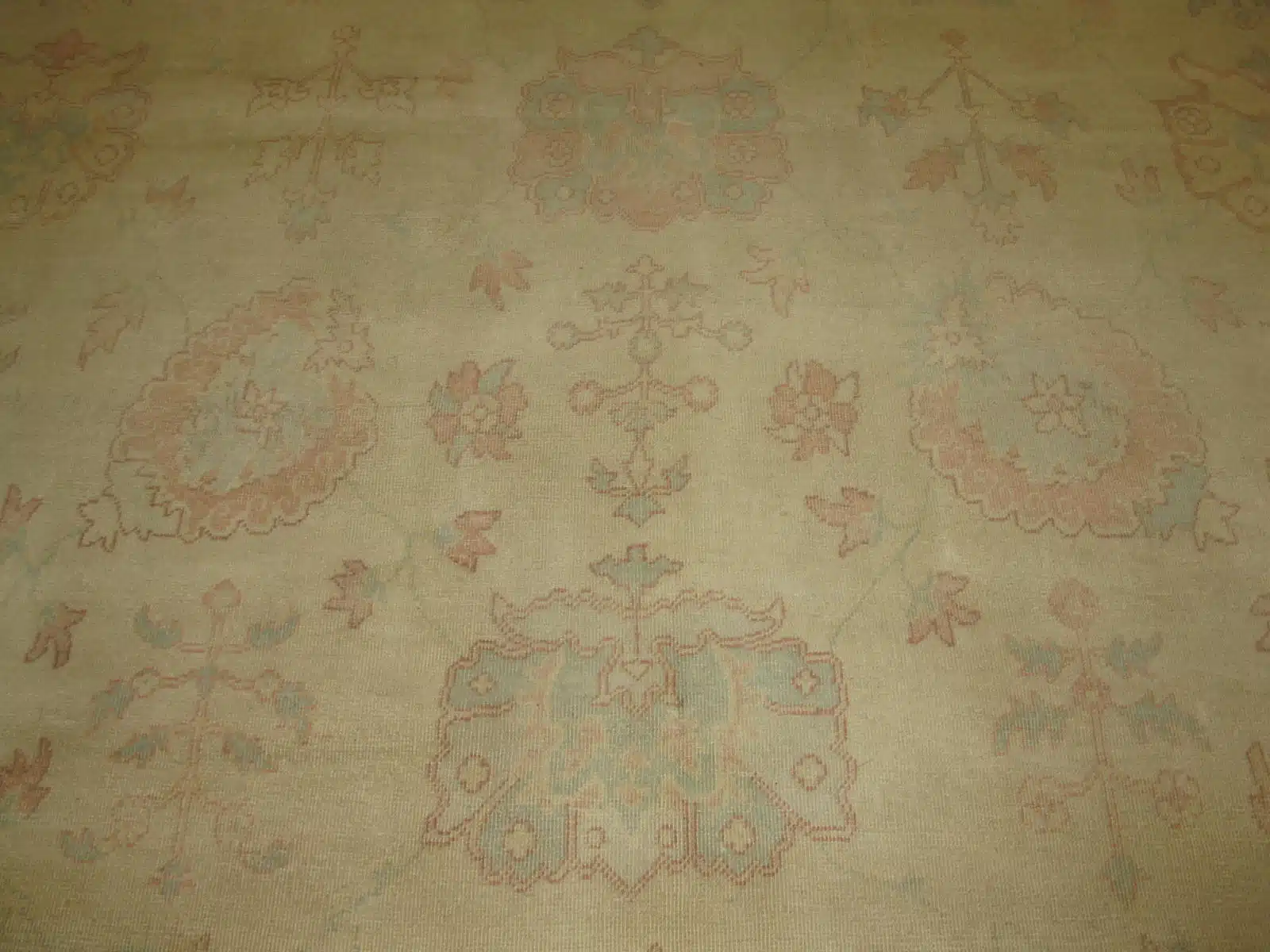 13' x 19' Beige Fine Hand-Knotted Egyptian Sultanabad Rug – Transitional Wool - Image 3