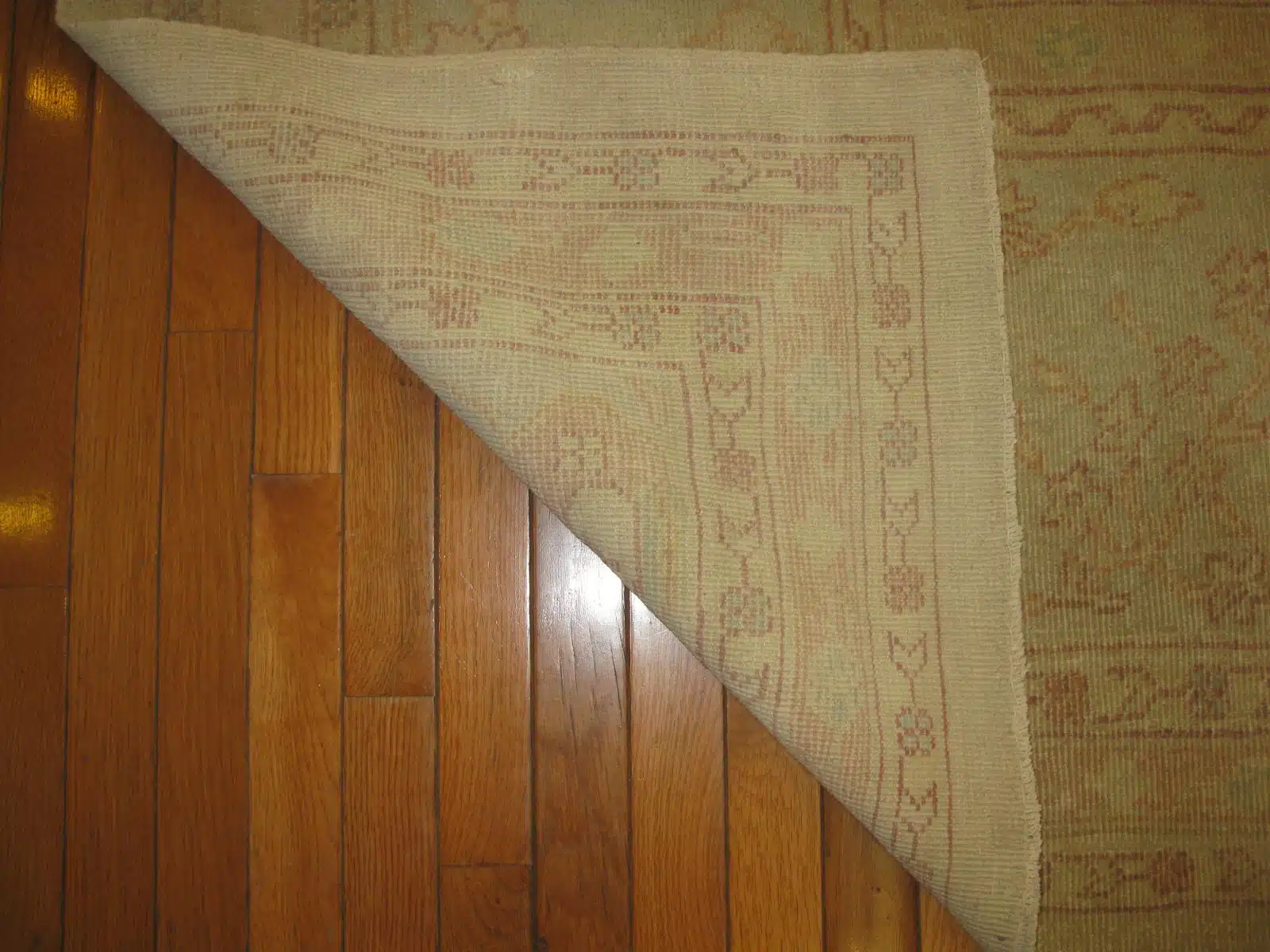 13' x 19' Beige Fine Hand-Knotted Egyptian Sultanabad Rug – Transitional Wool - Image 4