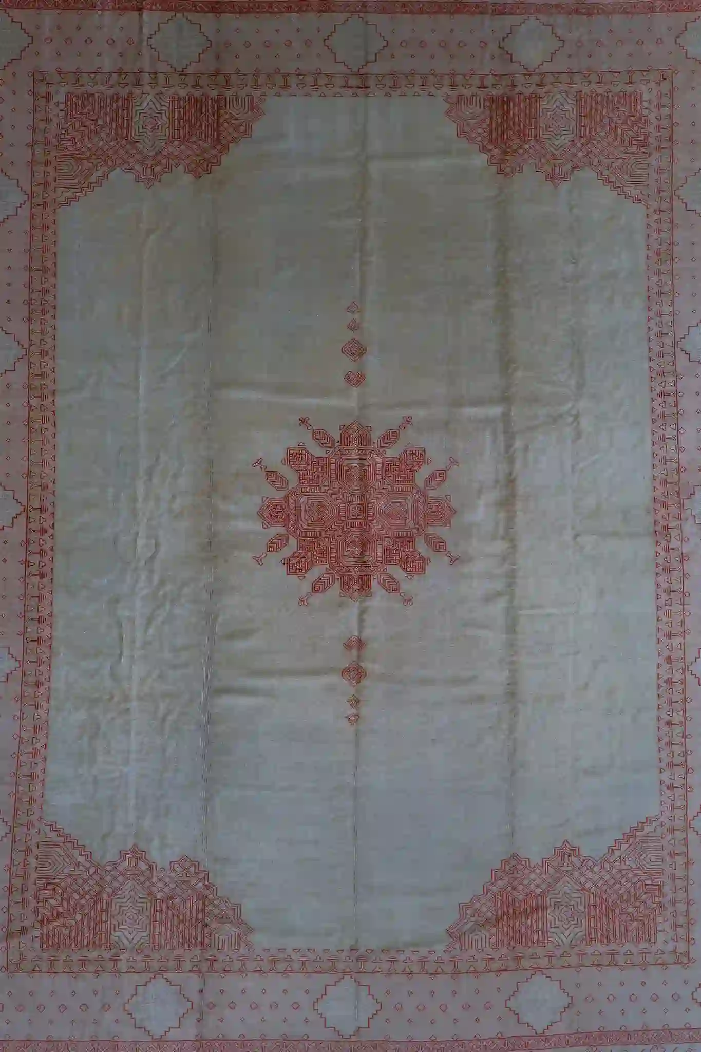 13' x 16'6" Antique Turkish Oushak