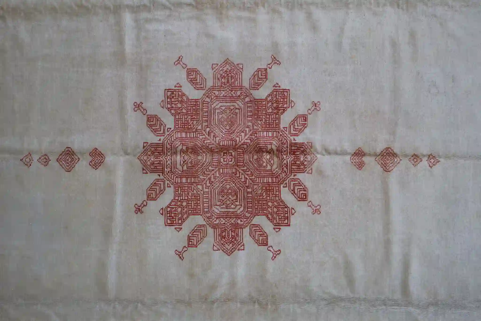 13' x 17' Ivory Fine Hand-Knotted Antique Turkish Oushak – Traditional Wool - Image 8