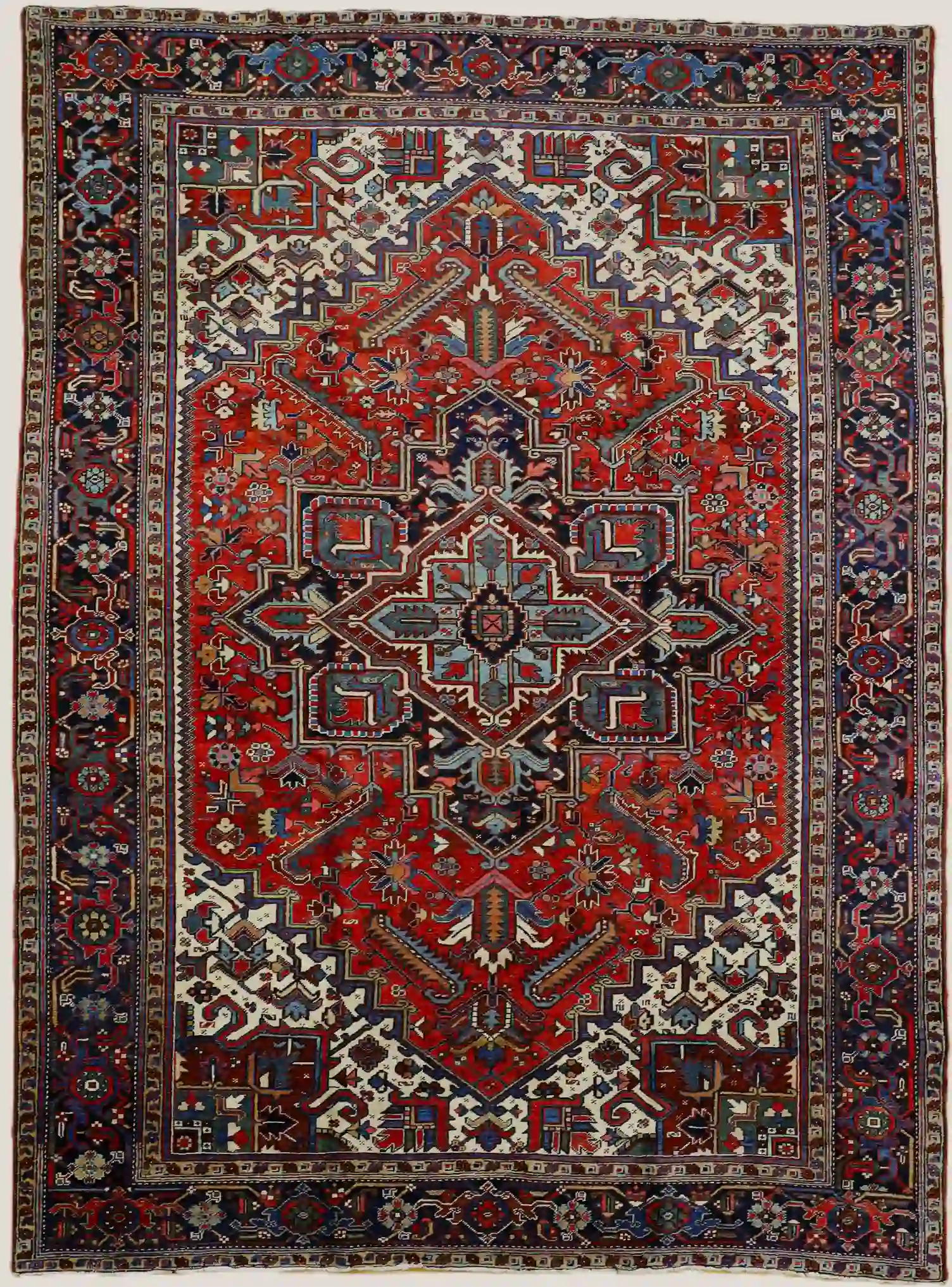 8'2" x 11'1" Persian Heriz