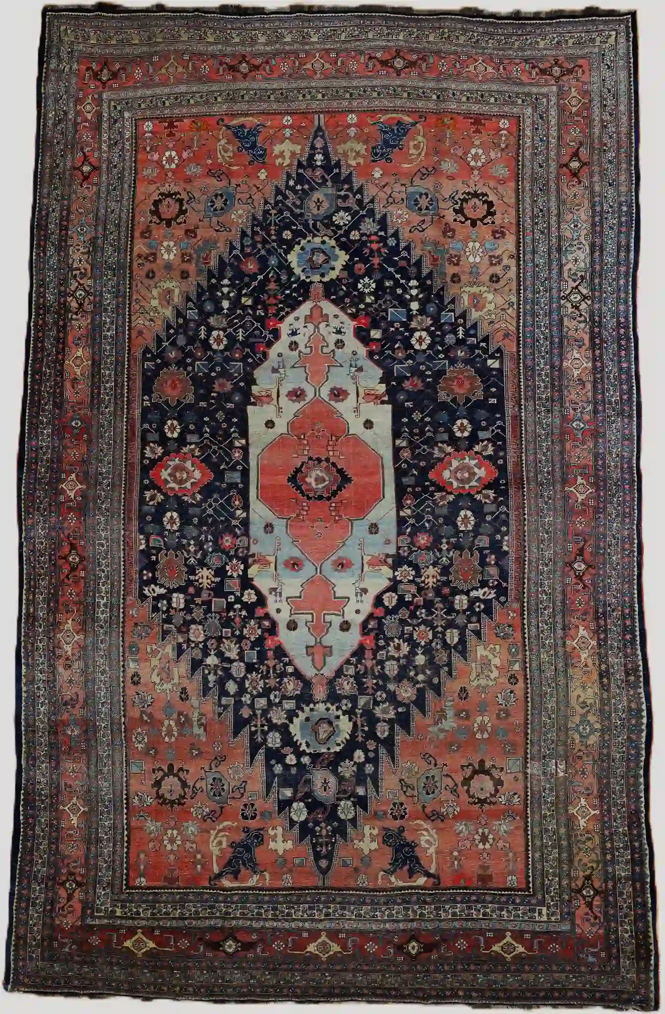 11'4" x 18'9" Antique Persian Bidjar
