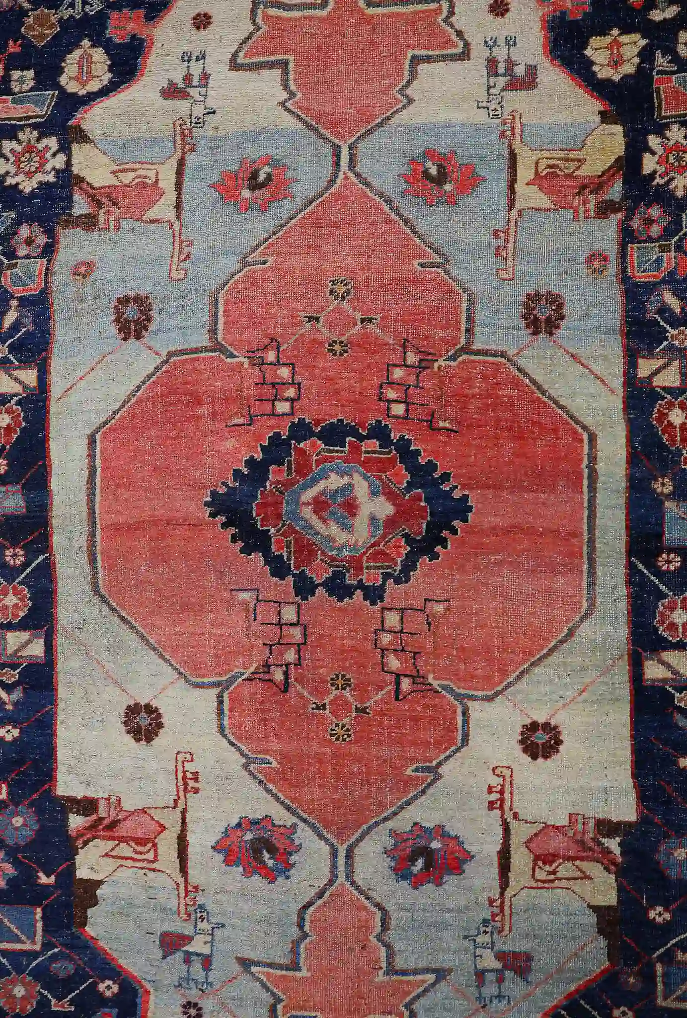 11' x 19' Red Fine Hand-Knotted Antique Persian Bidjar – Traditional Wool - Image 6