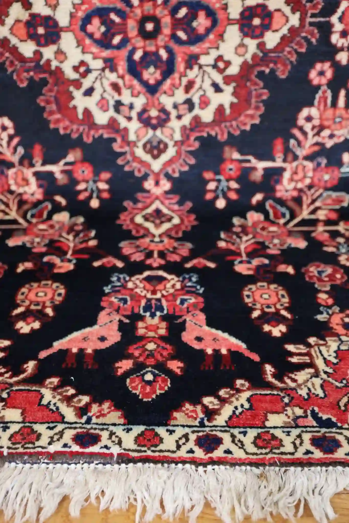 4' x 12' Red Fine Hand-Knotted Persian Bakhtiari Runner – Traditional Wool - Image 5