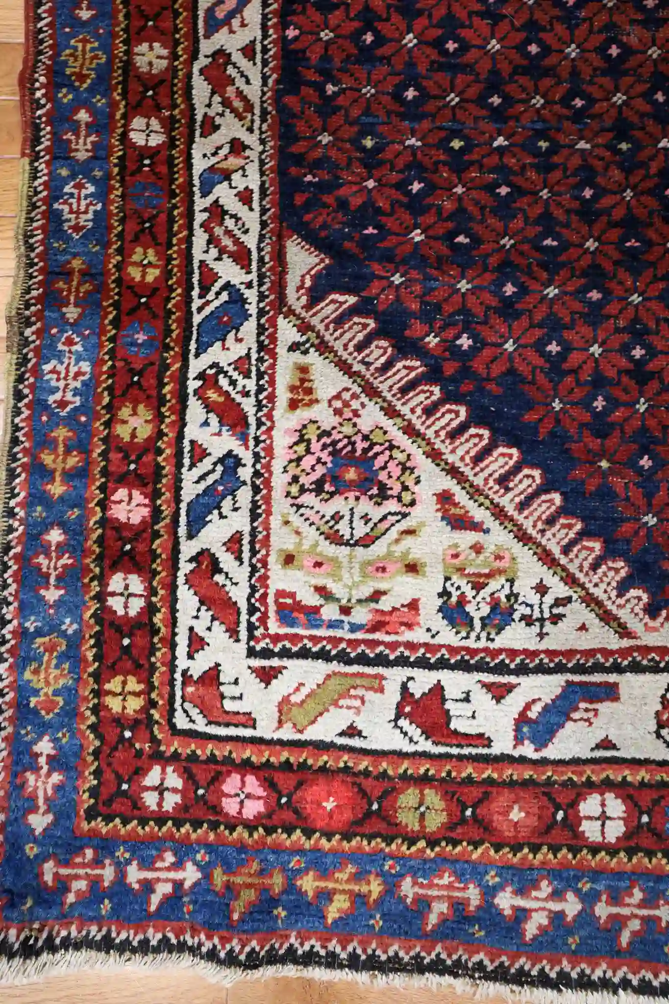 4' x 17' Red Fine Hand-Knotted Persian Malayer Runner – Traditional Wool - Image 6
