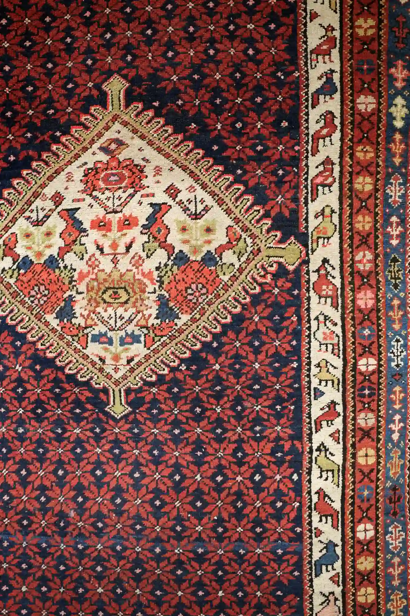 4' x 17' Red Fine Hand-Knotted Persian Malayer Runner – Traditional Wool - Image 8