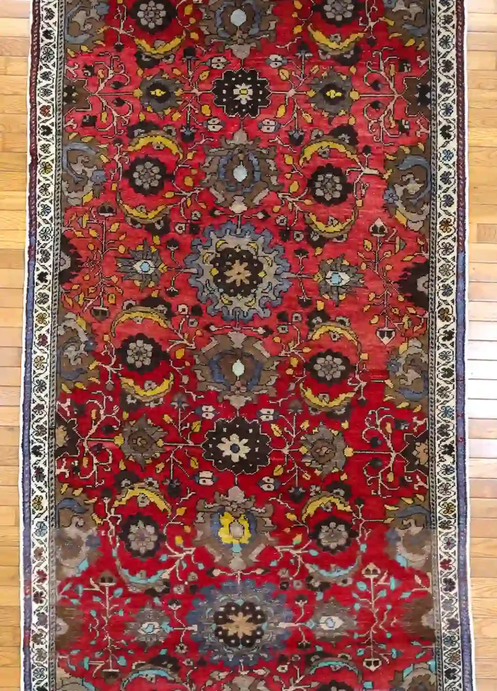 4′ x 9′ Beige Fine Hand-Knotted Turkish Anatolian Rug – Traditional Wool