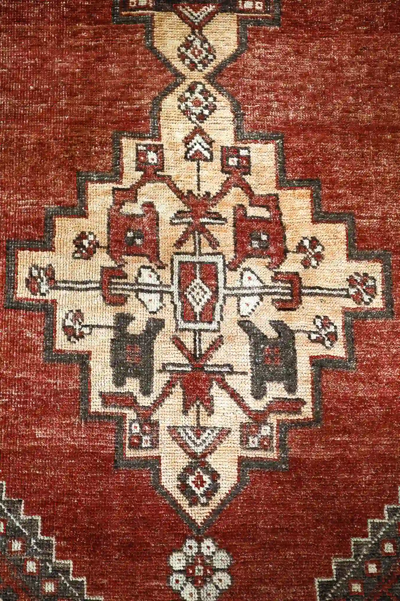 4' x 11' Beige Fine Hand-Knotted Turkish Oushak Runner – Traditional Wool - Image 4