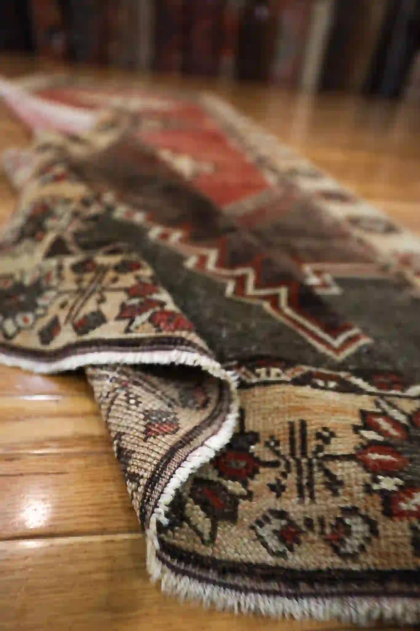 4' x 11' Beige Fine Hand-Knotted Turkish Oushak Runner – Traditional Wool - Image 3