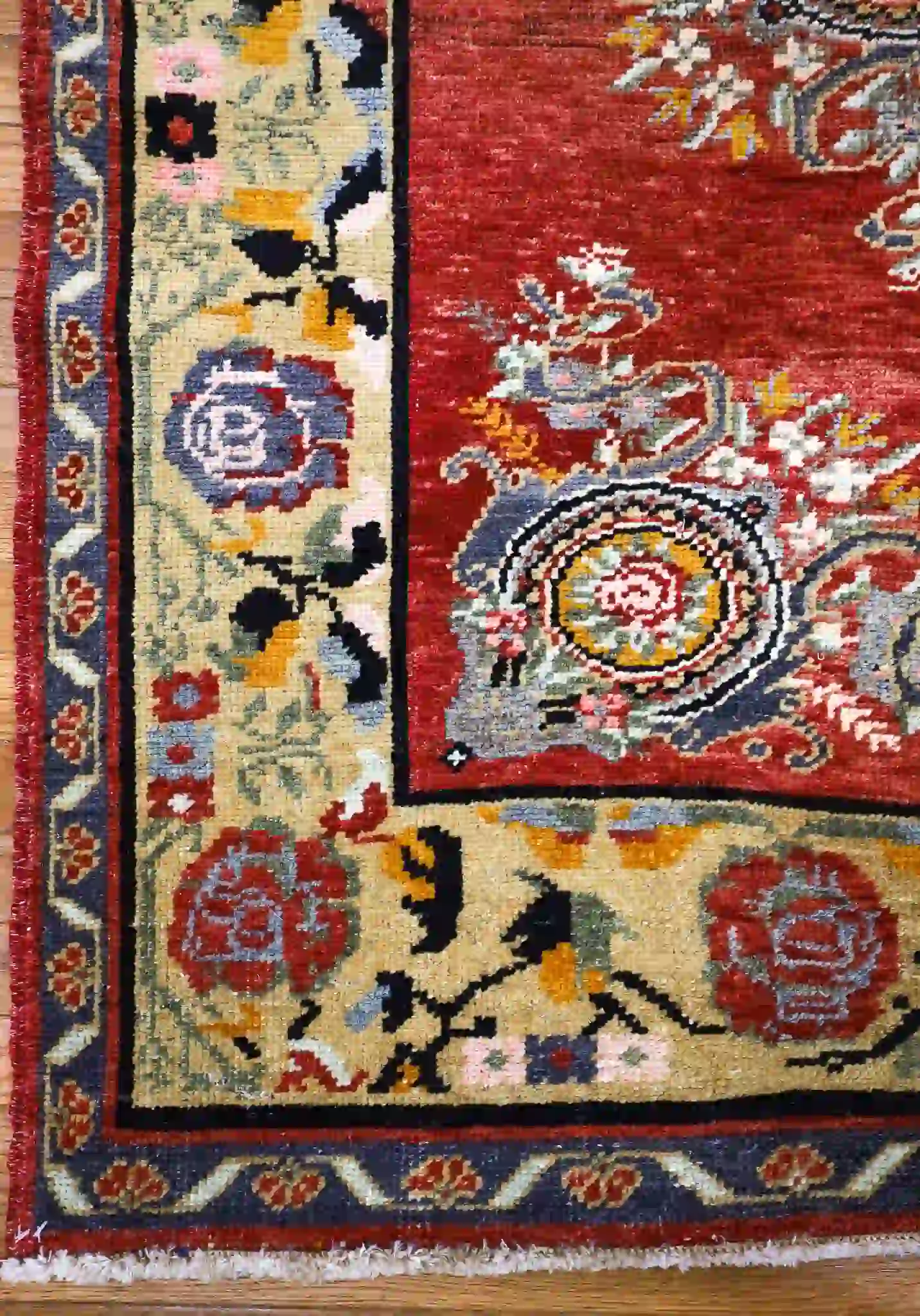 5' x 11' Red Fine Hand-Knotted Turkish Oushak Runner – Traditional Wool - Image 7