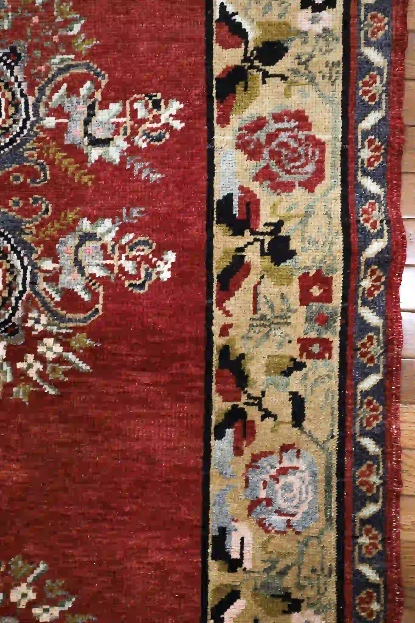 5' x 11' Red Fine Hand-Knotted Turkish Oushak Runner – Traditional Wool - Image 6