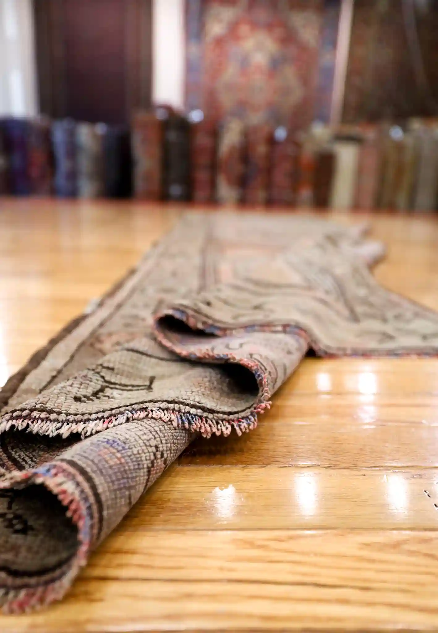 4' x 12' Gray Fine Hand-Knotted Turkish Oushak Rug – Vintage Runner Wool - Image 7