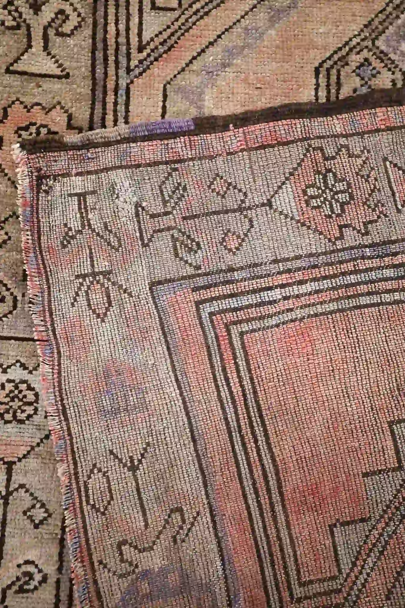 4' x 12' Gray Fine Hand-Knotted Turkish Oushak Rug – Vintage Runner Wool - Image 8