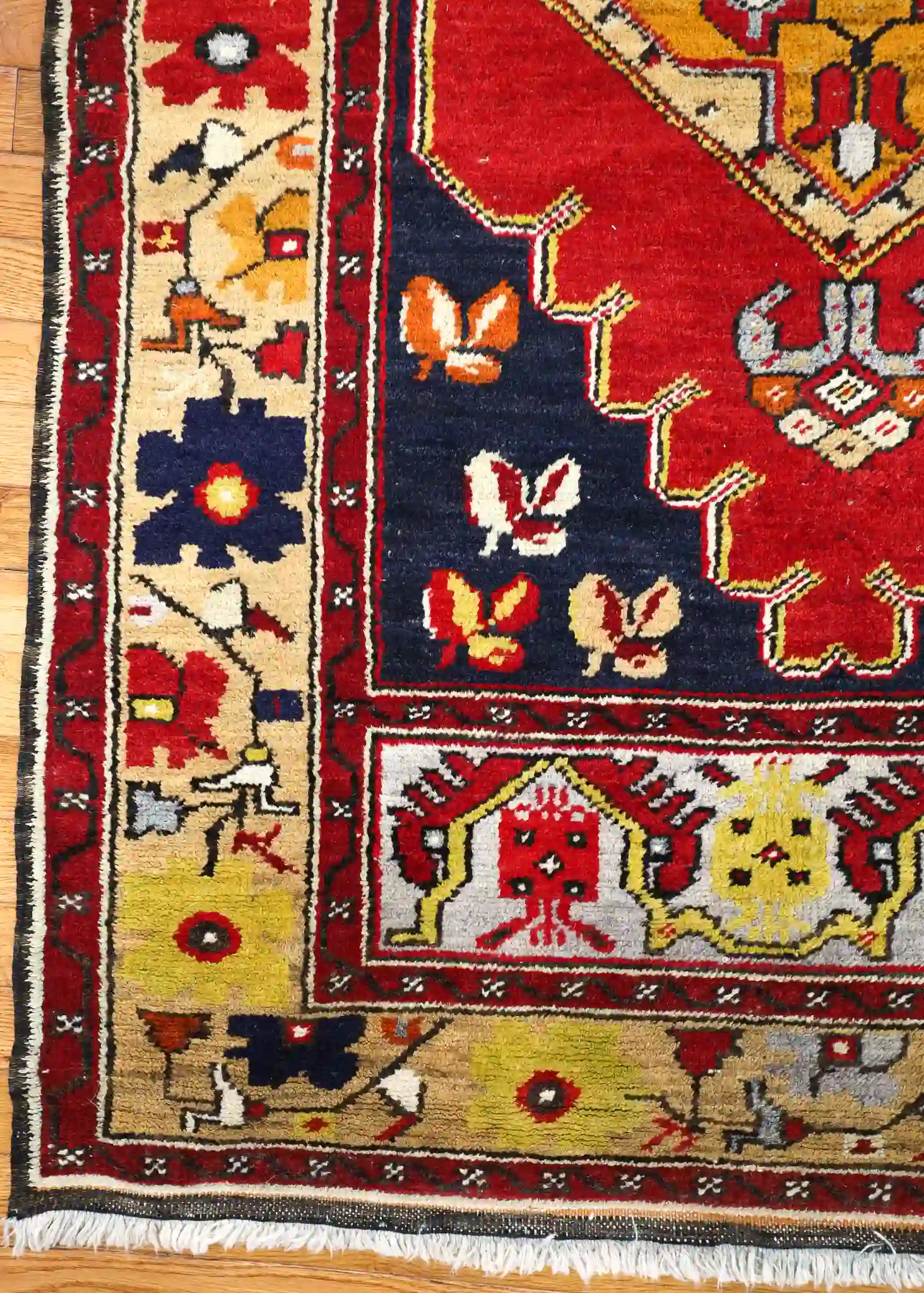 4' x 10' Red Fine Hand-Knotted Turkish Karabagh Runner – Traditional Wool - Image 5