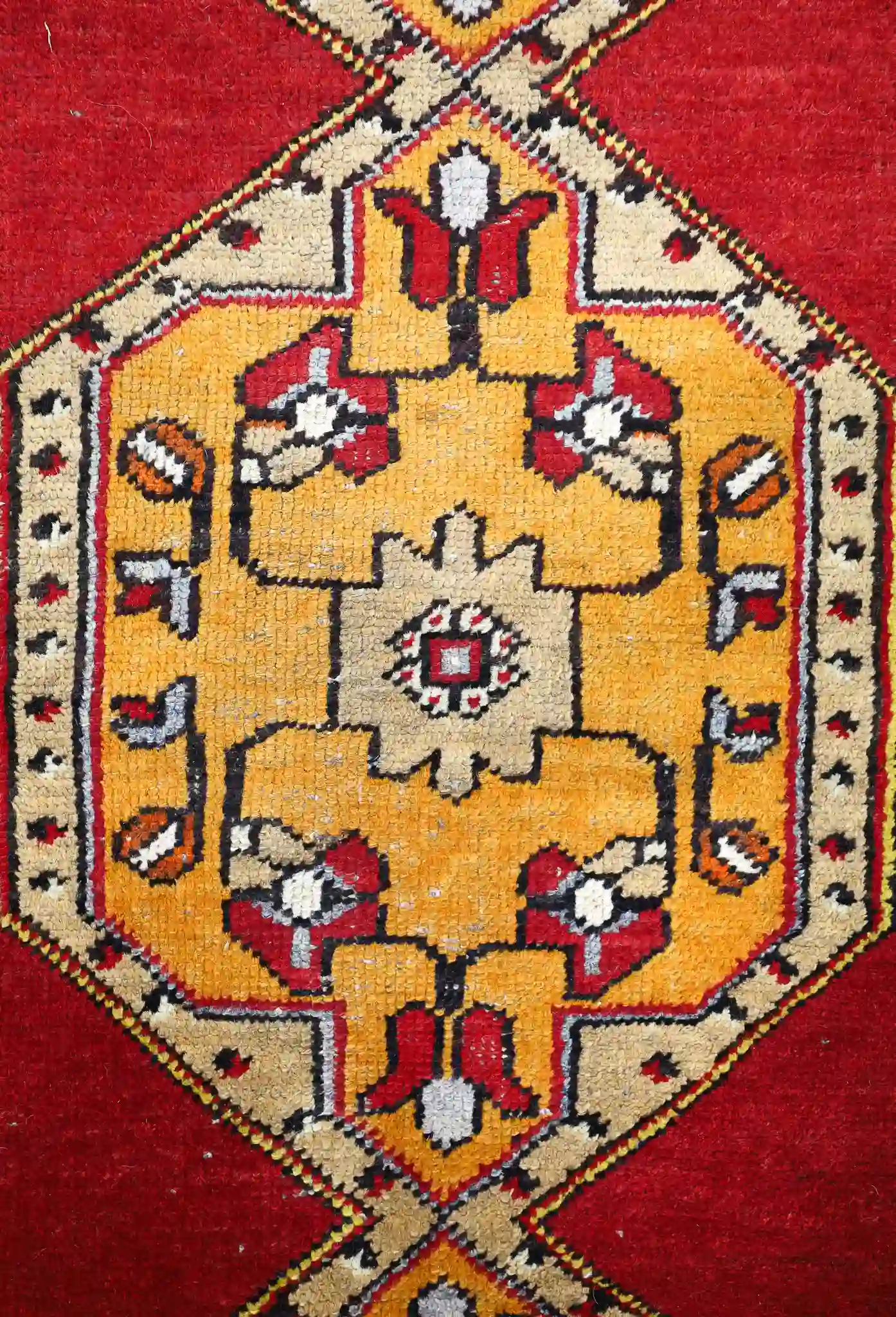 4' x 10' Red Fine Hand-Knotted Turkish Karabagh Runner – Traditional Wool - Image 6
