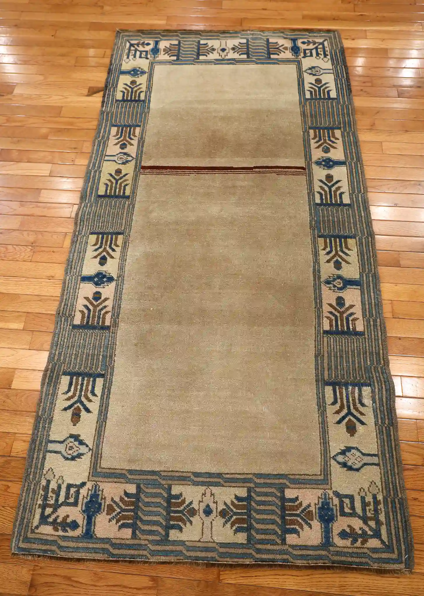 3' x 6' Beige Fine Hand-Knotted Turkish Oushak Rug – Traditional Wool - Image 3