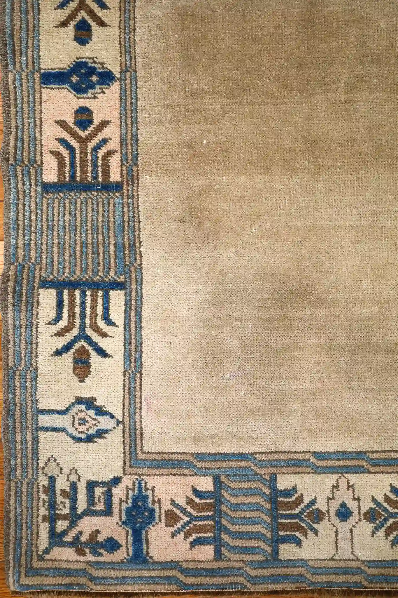 3' x 6' Beige Fine Hand-Knotted Turkish Oushak Rug – Traditional Wool - Image 5