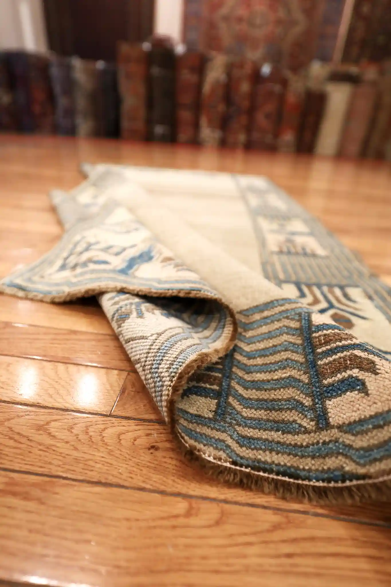 3' x 6' Beige Fine Hand-Knotted Turkish Oushak Rug – Traditional Wool - Image 4