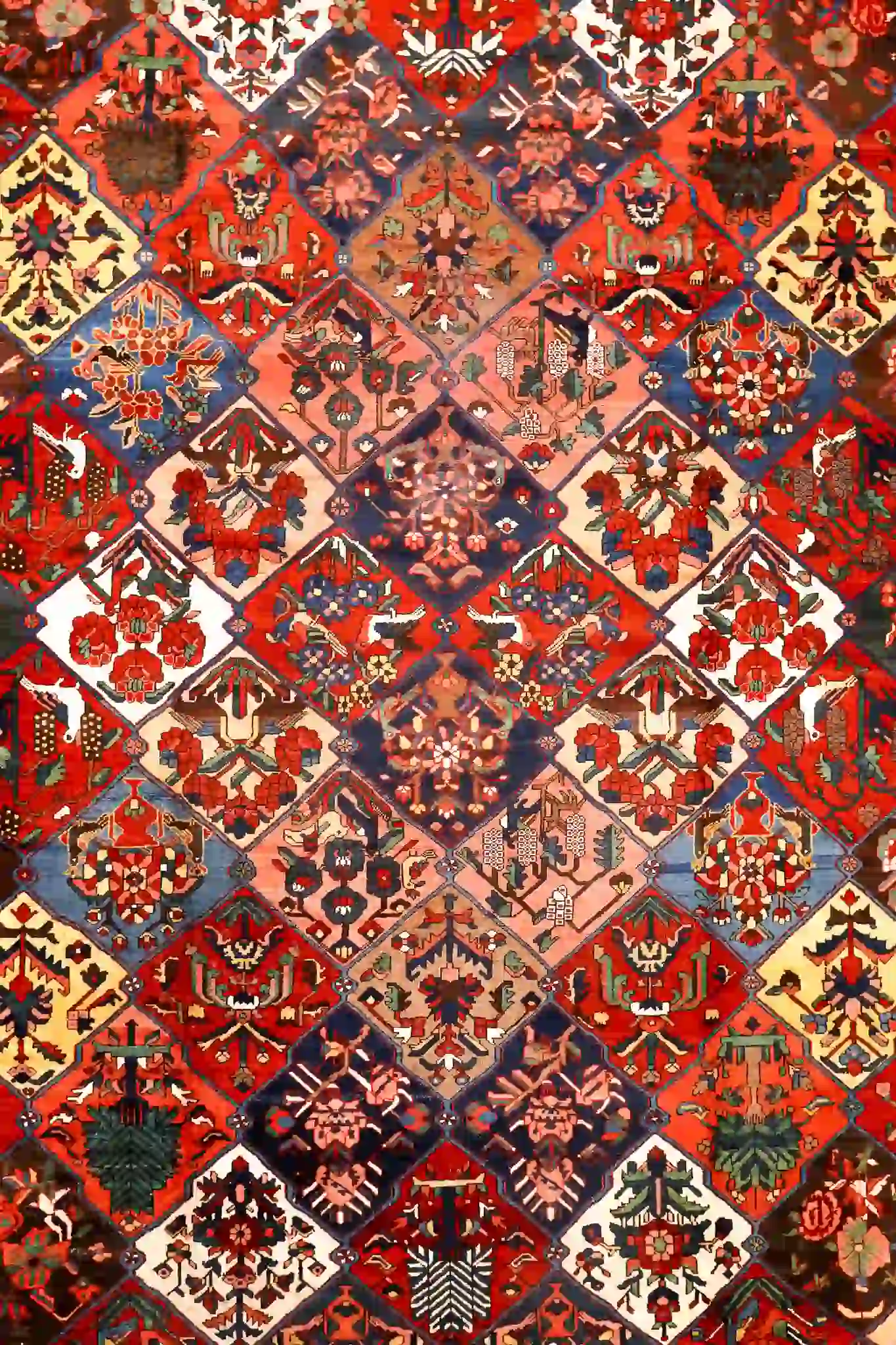 12' x 16' Red Fine Hand-Knotted Persian Bakhtiari – Traditional Wool - Image 3