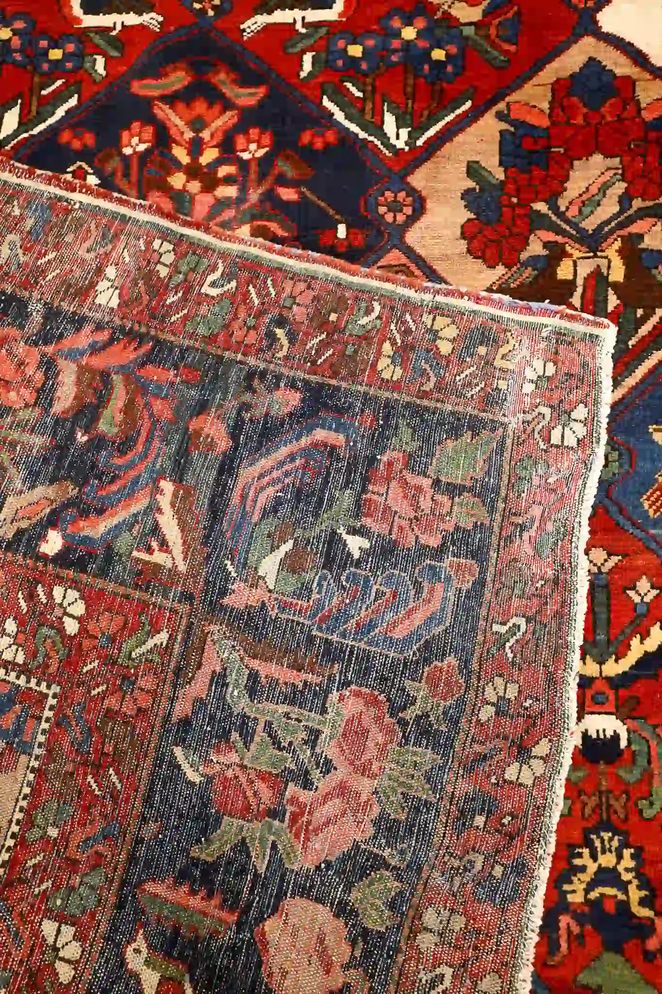 12' x 16' Red Fine Hand-Knotted Persian Bakhtiari – Traditional Wool - Image 8