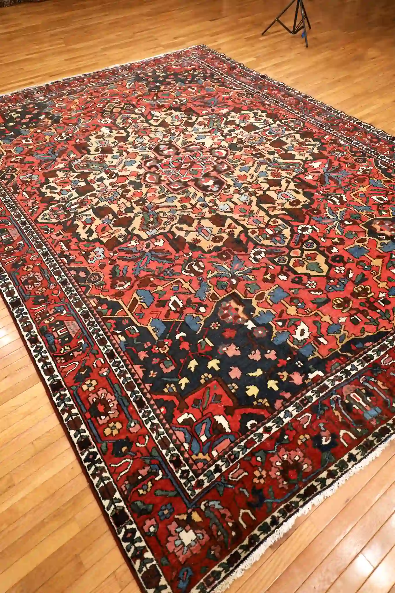 10' x 14' Red Fine Hand-Knotted Persian Bakhtiari – Traditional Wool - Image 4